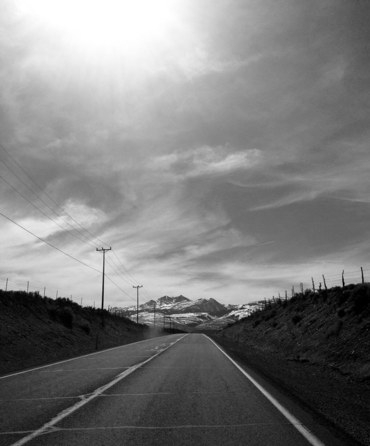 The road is long and narrow